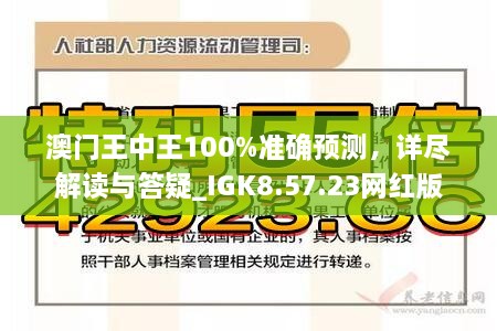 澳门王中王100%正确答案最新章节,澳门王中王最新章节揭秘，追寻那神秘的100%正确答案